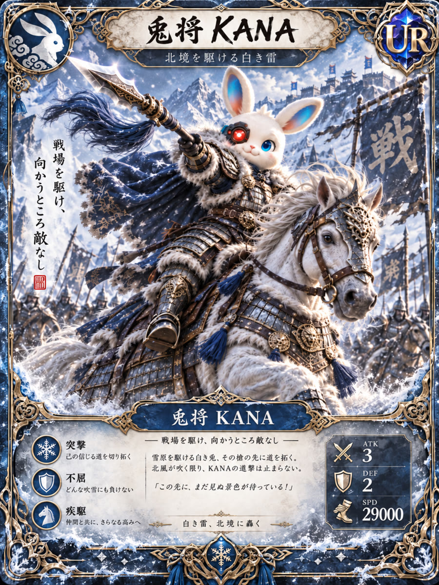 兎将 KANA URカード